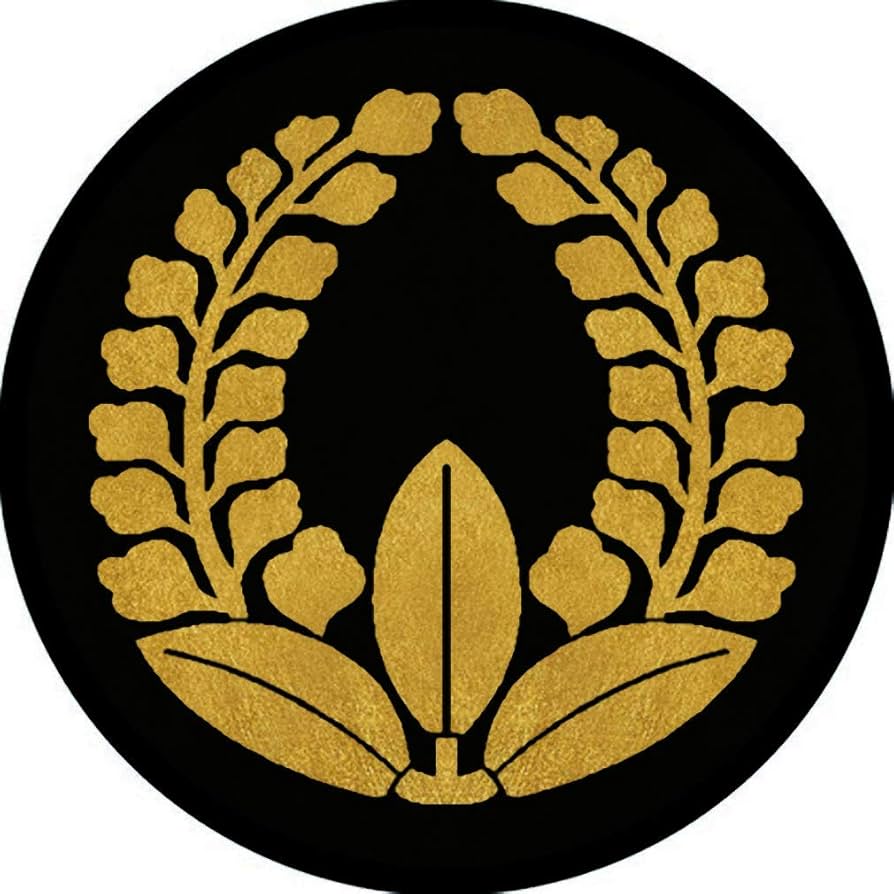 [184枚]家紋ステッカー 家紋 蒔絵シール 家紋ステッカー 「 揚羽蝶 」 金 30mm 芹沢鴨